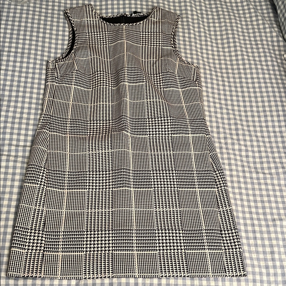 Theory Adraya plaid shift dress